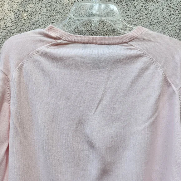 Vintage BROOKS BROTHERS Sweater Men's Medium Pink 100% Sea Cotton Tennis Golf - Picture 11 of 12